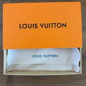 Louis Vuitton LV Gift Drawer Box w/ Dust Bag 10.5 x 6.5 x 2 Empty Authentic LV